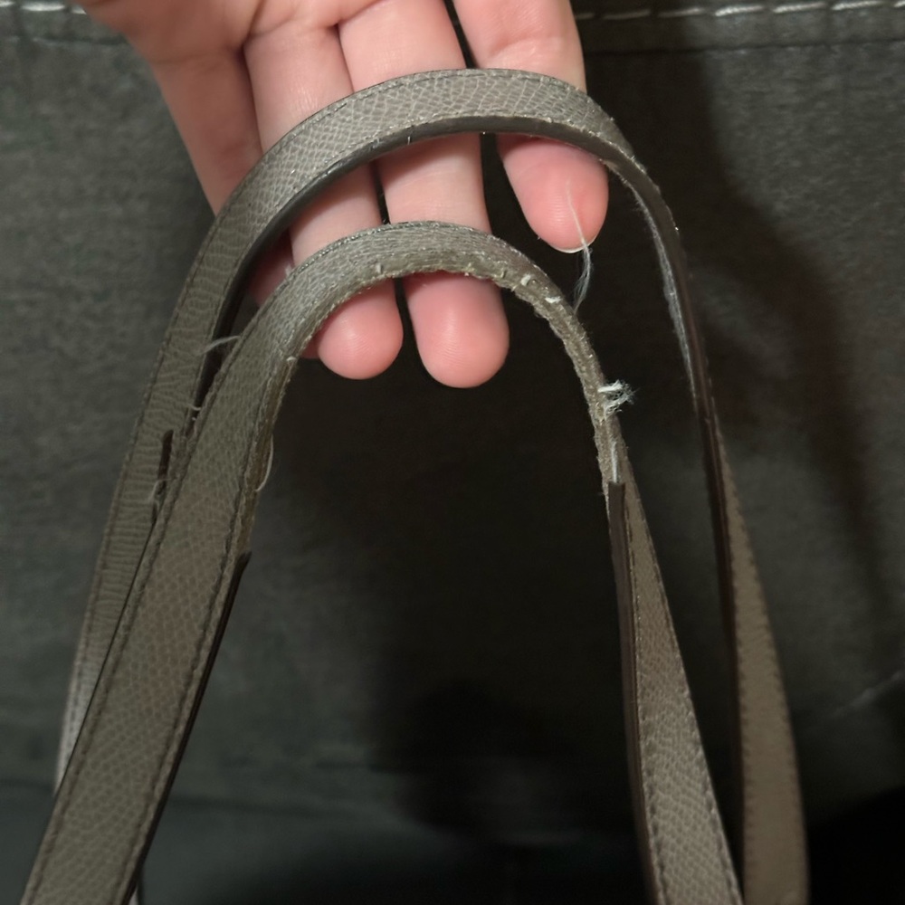 Michael Kors Gray Pebbled Leather Shoulder Bag Purse - Picture 4 of 9